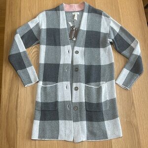 Matilda Jane Plaid Cardigan Sweater
